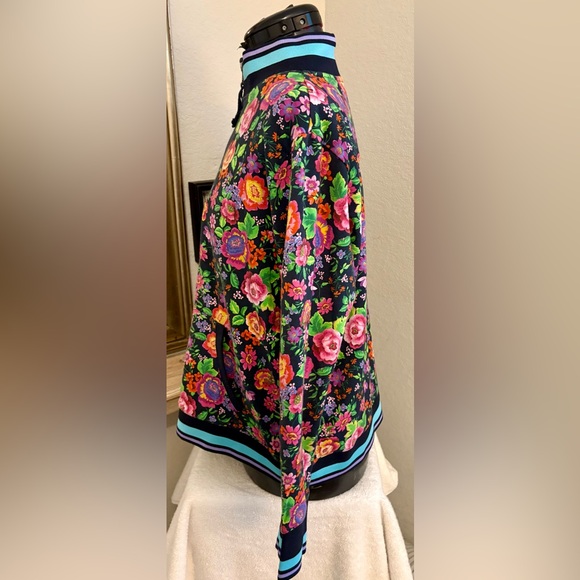 Johnny Was Cantero Mock Neck Zip Up Jacket Size L - Picture 7 of 9